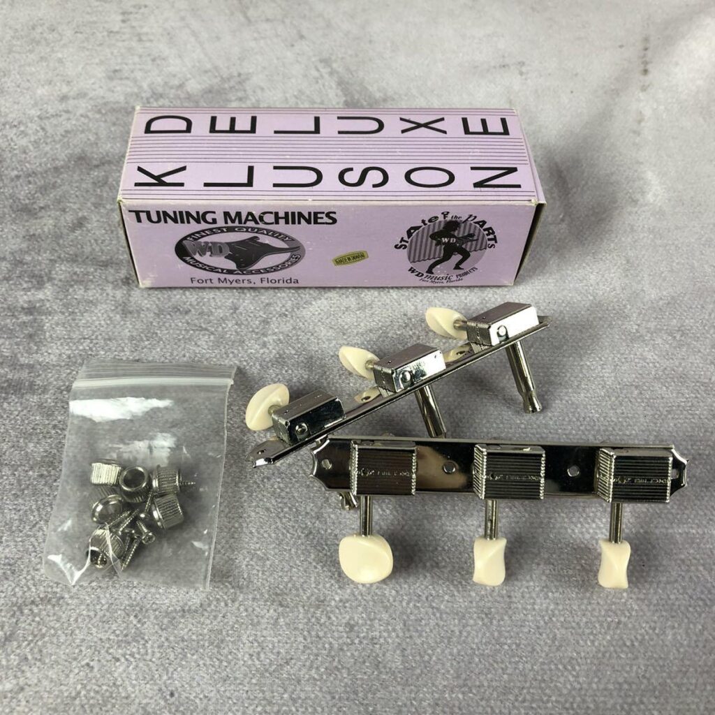【美品】KlusonDeluxePerPlateNickelクルーソンペグ×三連ペグニッケル